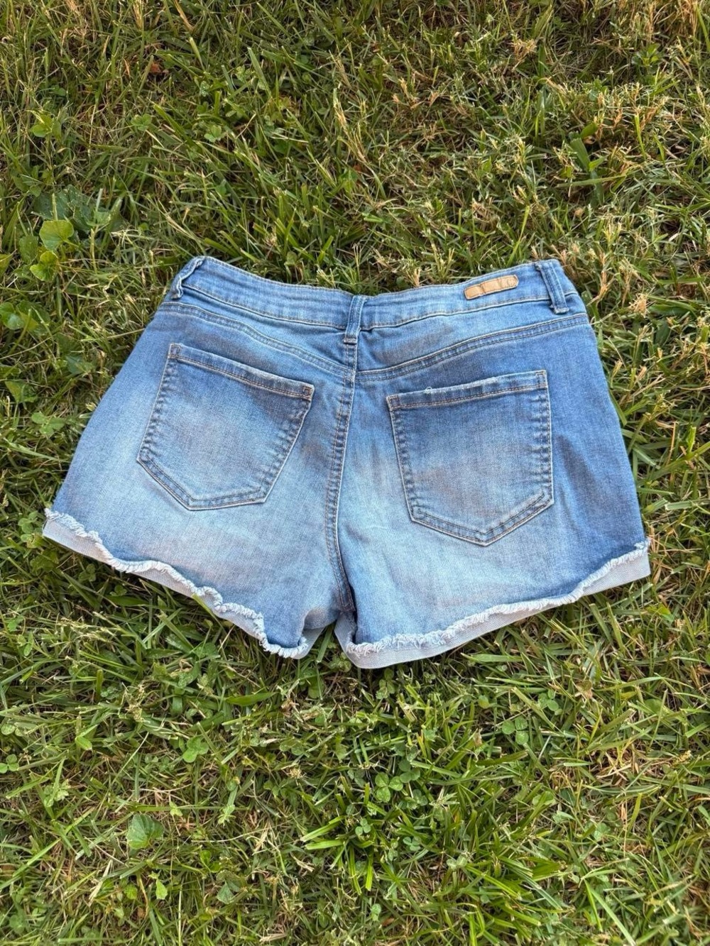 True Craft Light Blue Denim Cutoff Shorts